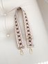 Adjustable Bag Strap Geometric Pattern Wide Strap Detachable