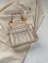 Mini Box Bag Fashionable Chain PVC, Clear Bag