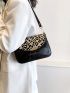 Leopard Print Square Bag for Women