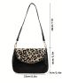 Leopard Print Square Bag for Women