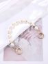 Faux Pearl Decor Bag Strap Beaded