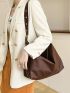 Buckle Decor Hobo Bag Fashion