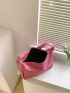 Buckle Decor Hobo Bag Fashion Pink