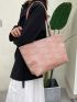 Small Straw Bag Colorblock