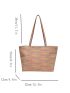 Small Straw Bag Colorblock