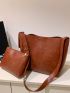 Minimalist Square Bag With Inner Pouch Vintage