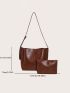 Minimalist Square Bag With Inner Pouch Vintage