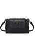 Punk Skull Tote Purse Women Shoulder Bag PU Crossbody Bag Zipper Handbag Top-Handle Purse