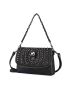 Women Shoulder Bag Black Small Size Crossbody Bag Punk Stud Skull Handbag Purse