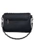 Women Shoulder Bag Black Small Size Crossbody Bag Punk Stud Skull Handbag Purse