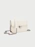 Mini Flap Square Bag Metal Lock Minimalist