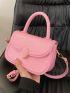 Mini Flap Square Bag Neon Pink