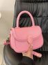 Mini Flap Square Bag Neon Pink