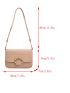 Mini Flap Square Bag Metal Decor Minimalist