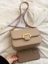 Mini Flap Square Bag Metal Decor Minimalist