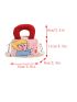 Mini Square Bag Double Handle Cartoon Figure Pattern