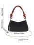 Medium Shoulder Bag Letter Embossed Chain Strap