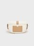 Small Saddle Bag Colorblock Flap Design