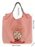 Medium Shopper Bag Graphic Embroidery