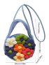 Mini Straw Bag Flower Decor Double Handle