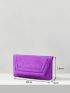 BIZwear Neon Purple Stitch Detail Square Bag