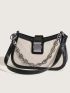 Small Shoulder Bag Colorblock Chain Decor