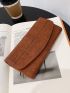 Vintage Brown Long Wallet Fold Over