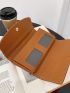 Vintage Brown Long Wallet Fold Over