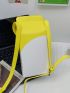 Lemon Graphic Box Bag Mini Snap Button