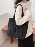 Minimalist Shopper Bag Small Black