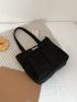 Minimalist Shopper Bag Small Black