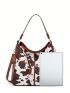 Cow Print Hobo Bag Medium Vintage