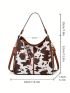 Cow Print Hobo Bag Medium Vintage