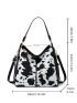 Cow Print Hobo Bag Medium Vintage