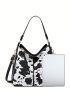 Cow Print Hobo Bag Medium Vintage