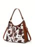 Cow Print Hobo Bag Medium Vintage