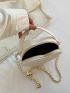 Quilted Novelty Bag Mini Top Handle White