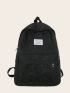 Letter Graphic Classic Backpack Medium For School