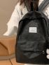 Letter Graphic Classic Backpack Medium For School