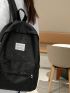 Letter Graphic Classic Backpack Medium For School