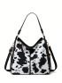 Cow Print Hobo Bag Medium Vintage