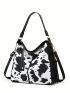 Cow Print Hobo Bag Medium Vintage