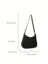 Medium Hobo Bag Crocodile Embossed Top Handle For Daily