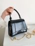 Mini Flap Square Bag Minimalist Black