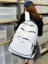 Medium Classic Backpack Pocket Front Adjustable Strap For School