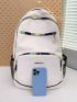 Medium Classic Backpack Pocket Front Adjustable Strap For School