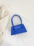 Small Square Bag Metallic Double Handle For Daily