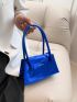 Small Square Bag Metallic Double Handle For Daily