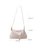 Medium Hobo Bag Beige Minimalist Adjustable Strap For Daily