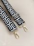 Adjustable Bag Strap Polyester Geometric Pattern